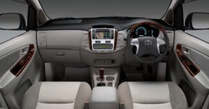Mangalore taxi Innova interior